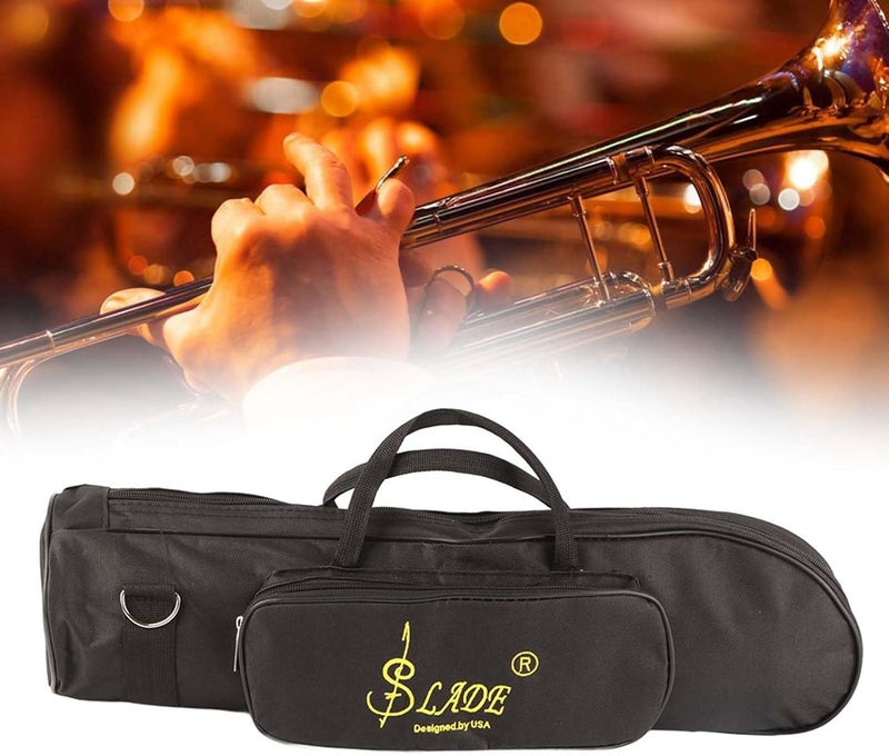 Denash Trumpet Gig Bag Case,Double Zipper Design Trumpets Bag,Portable Double Zipper Trumpet Case with Strap for Trumpets Set - Image 3